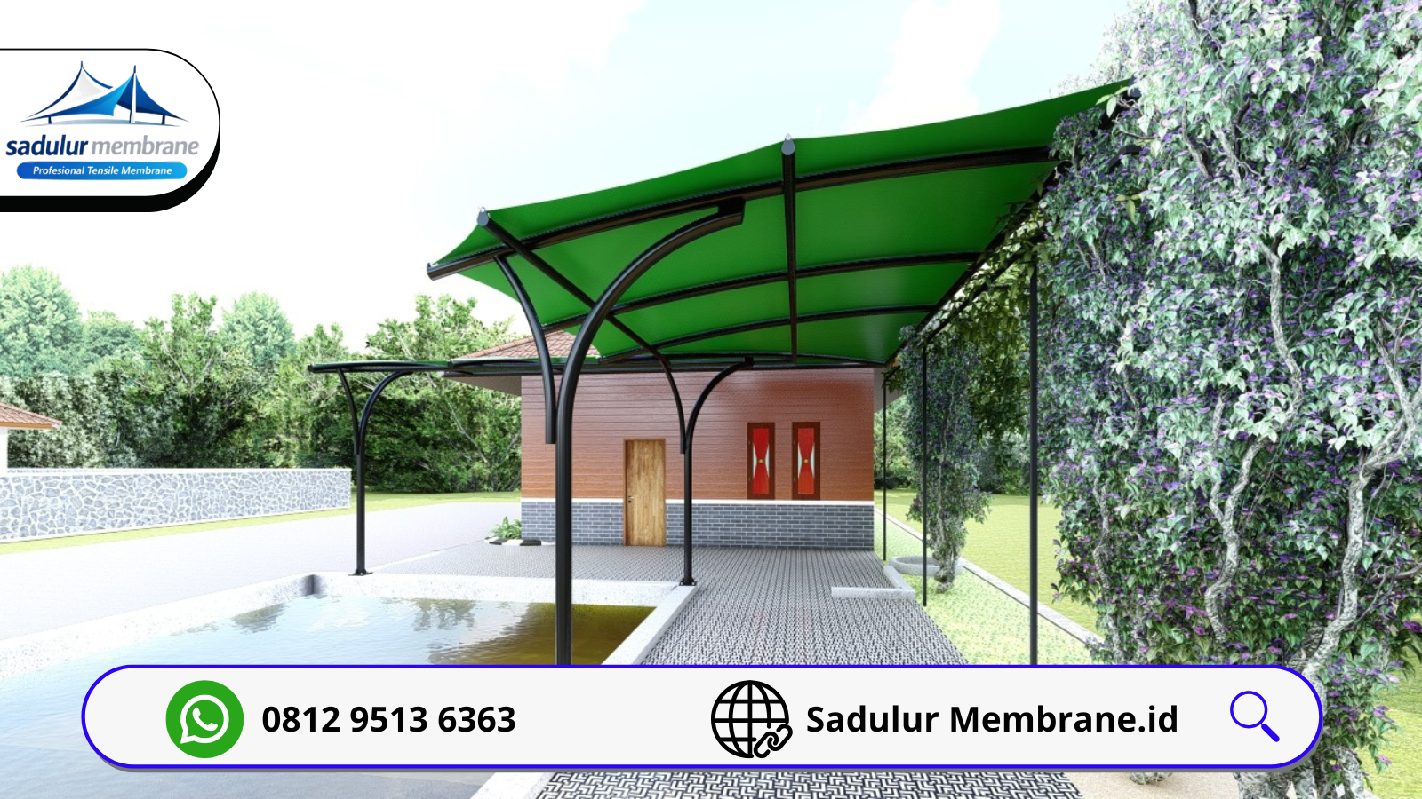 Desain Kanopi Membran