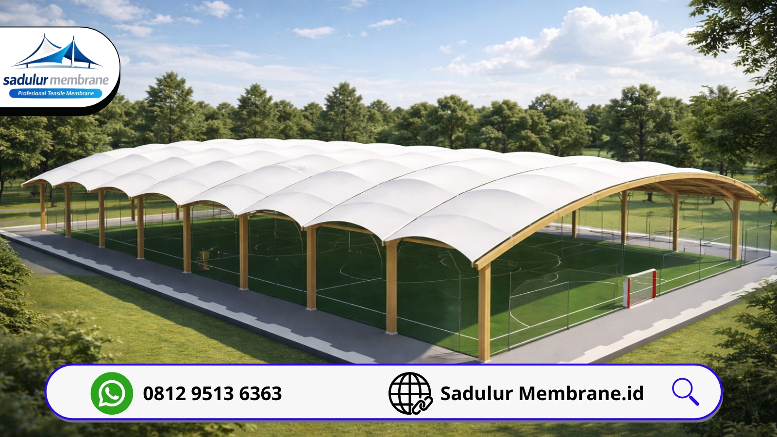 Kanopi Membrane Lapangan Basket Bogor