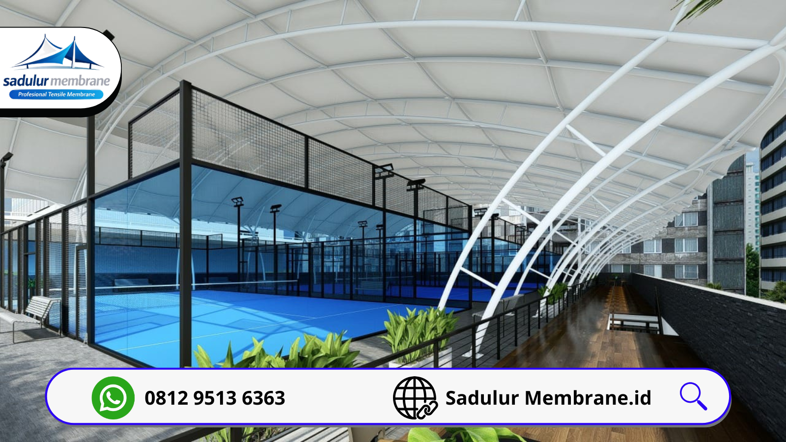 Kanopi Membrane Sport Center Bogor