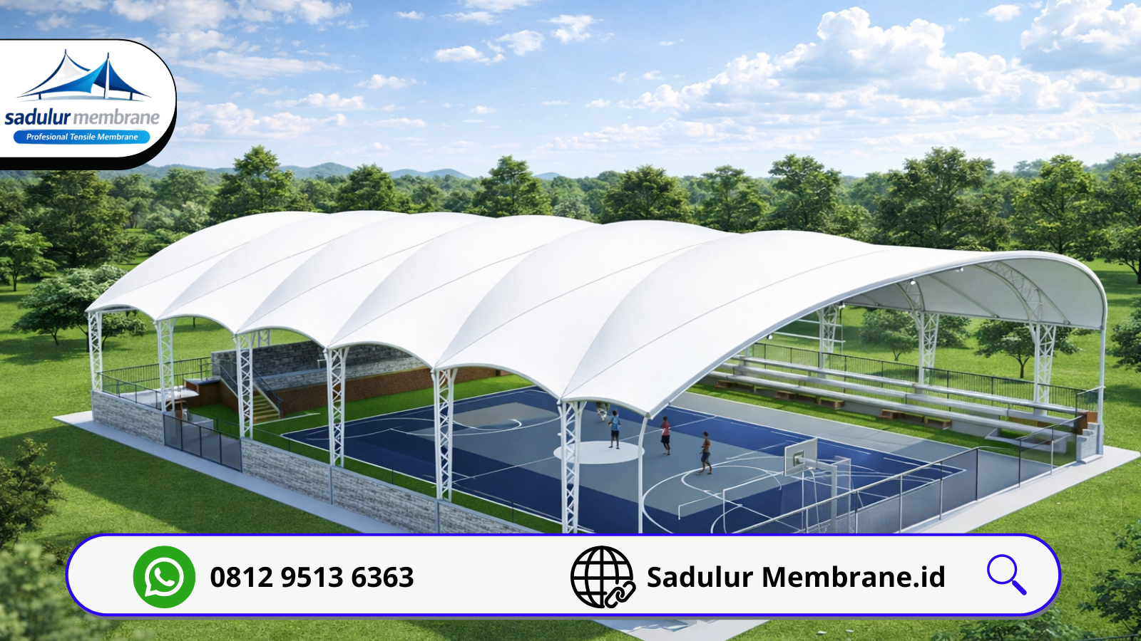 Kanopi Membrane Futsal Bandung 4