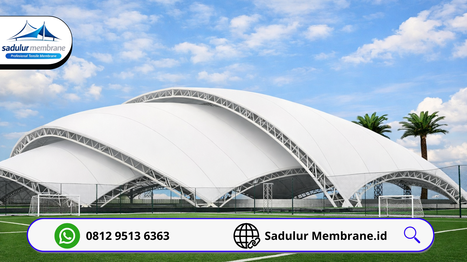 Tenda membrane lapangan olahraga