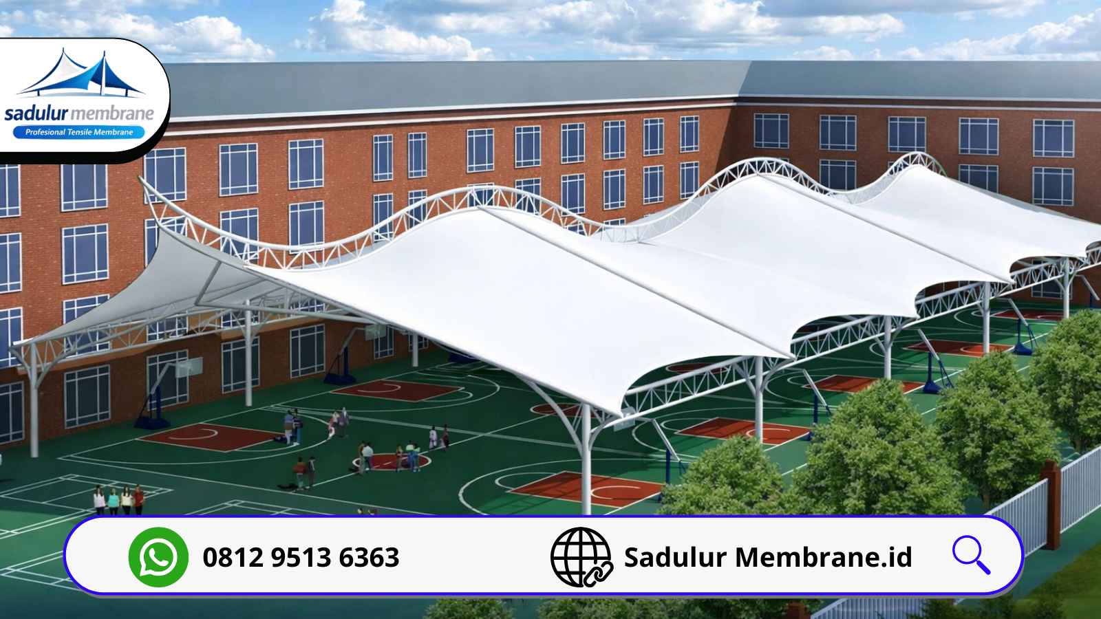Desain Kanopi Membrane Mini Soccer