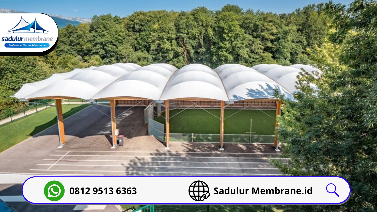 Kanopi Membrane Mini Soccer Bogor modern