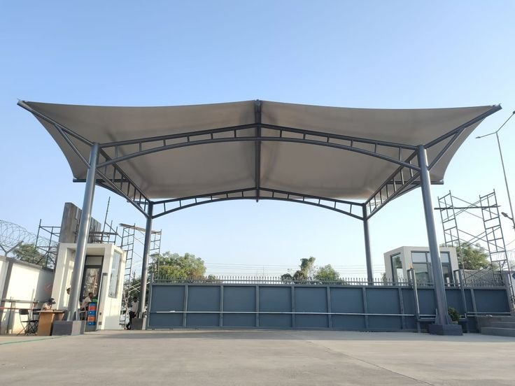 Proyek kanopi membrane carport rumah