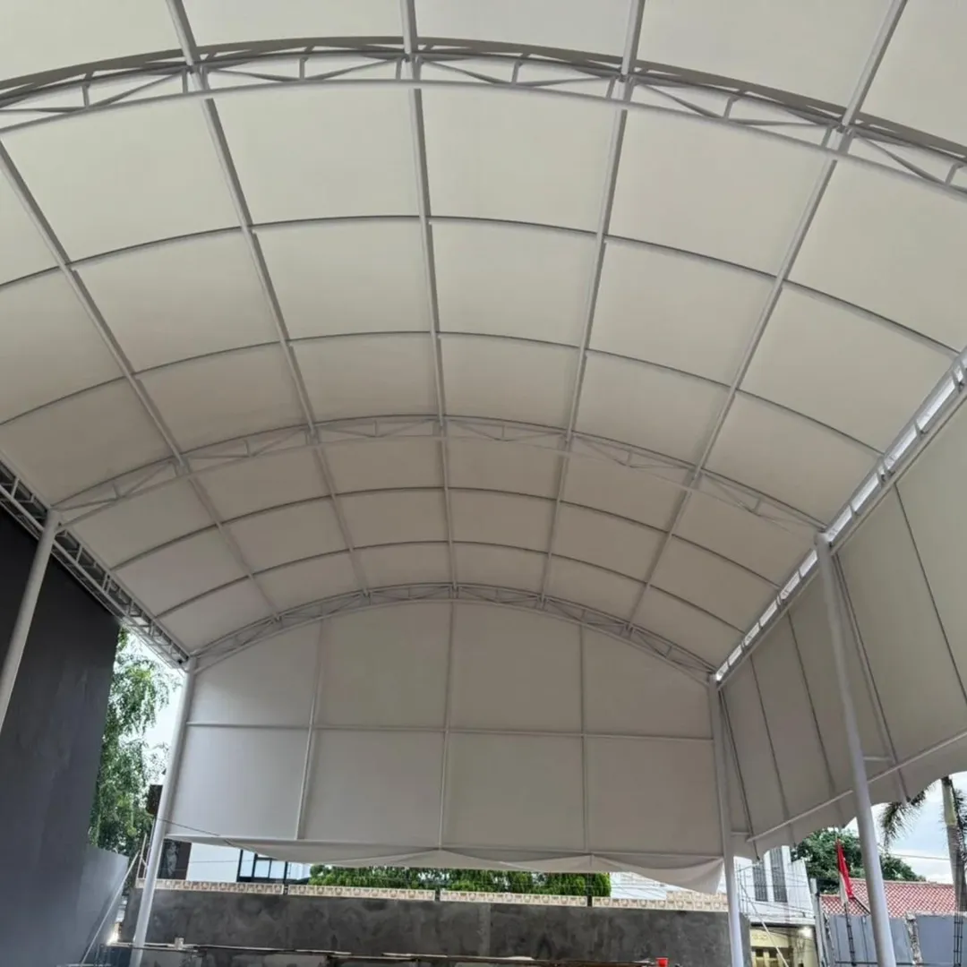 Pemasangan kanopi membrane carport profesional
