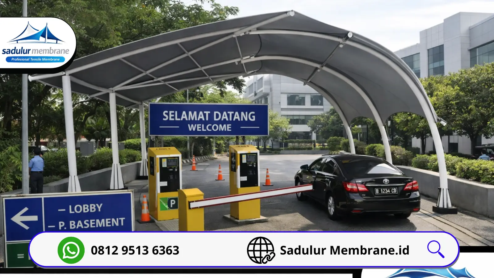 Kanopi Membrane Area Parkiran Jakarta Barat