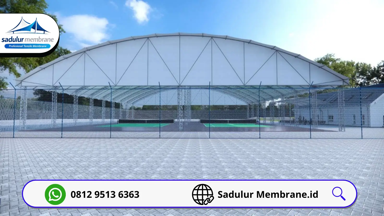 kanopi membrane lapangan futsal Bogor