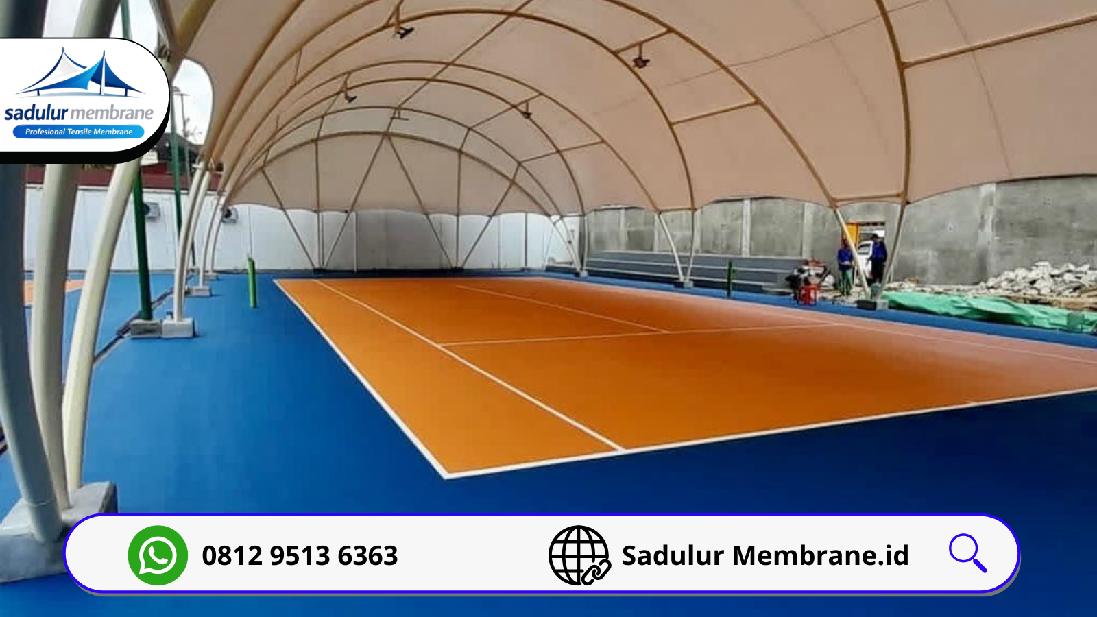atap membrane lapangan padel jakarta