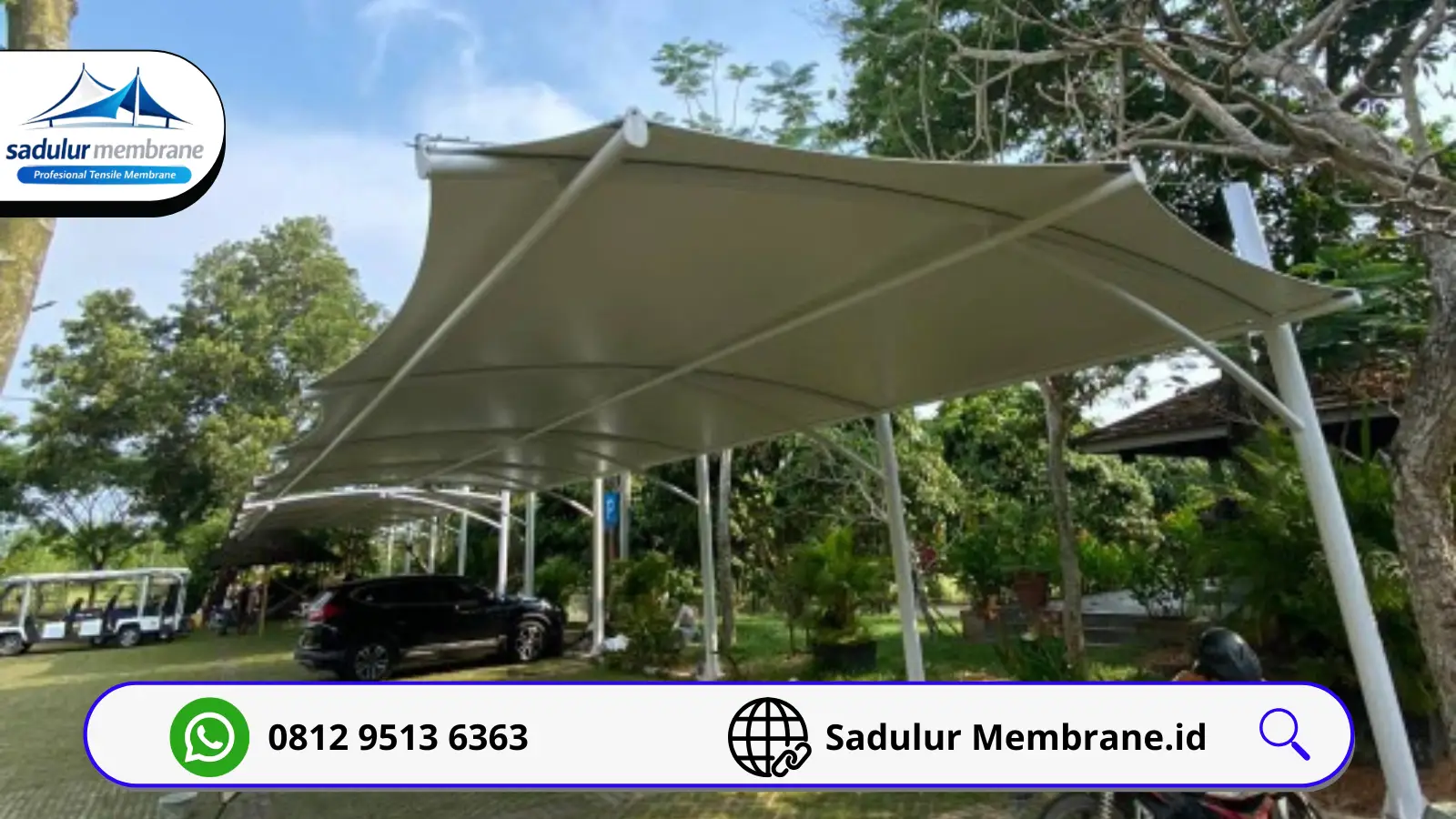 Desain Kanopi Membrane Padel