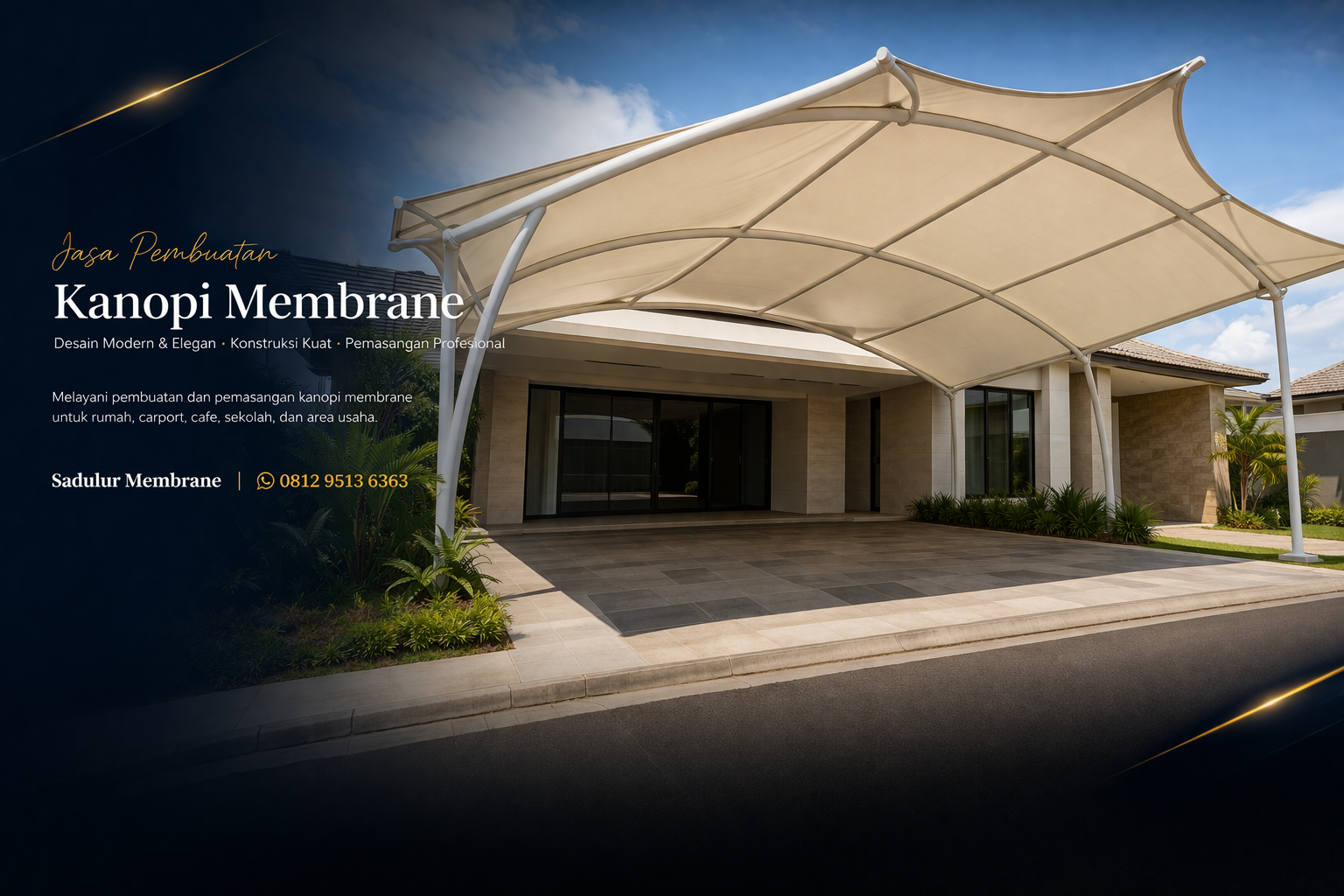 Kanopi Membrane Bandung Hunian