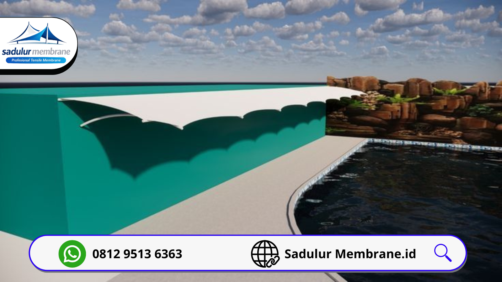 Spesialis Kanopi Membrane Carport Tangerang Tanpa Tiang Depan
