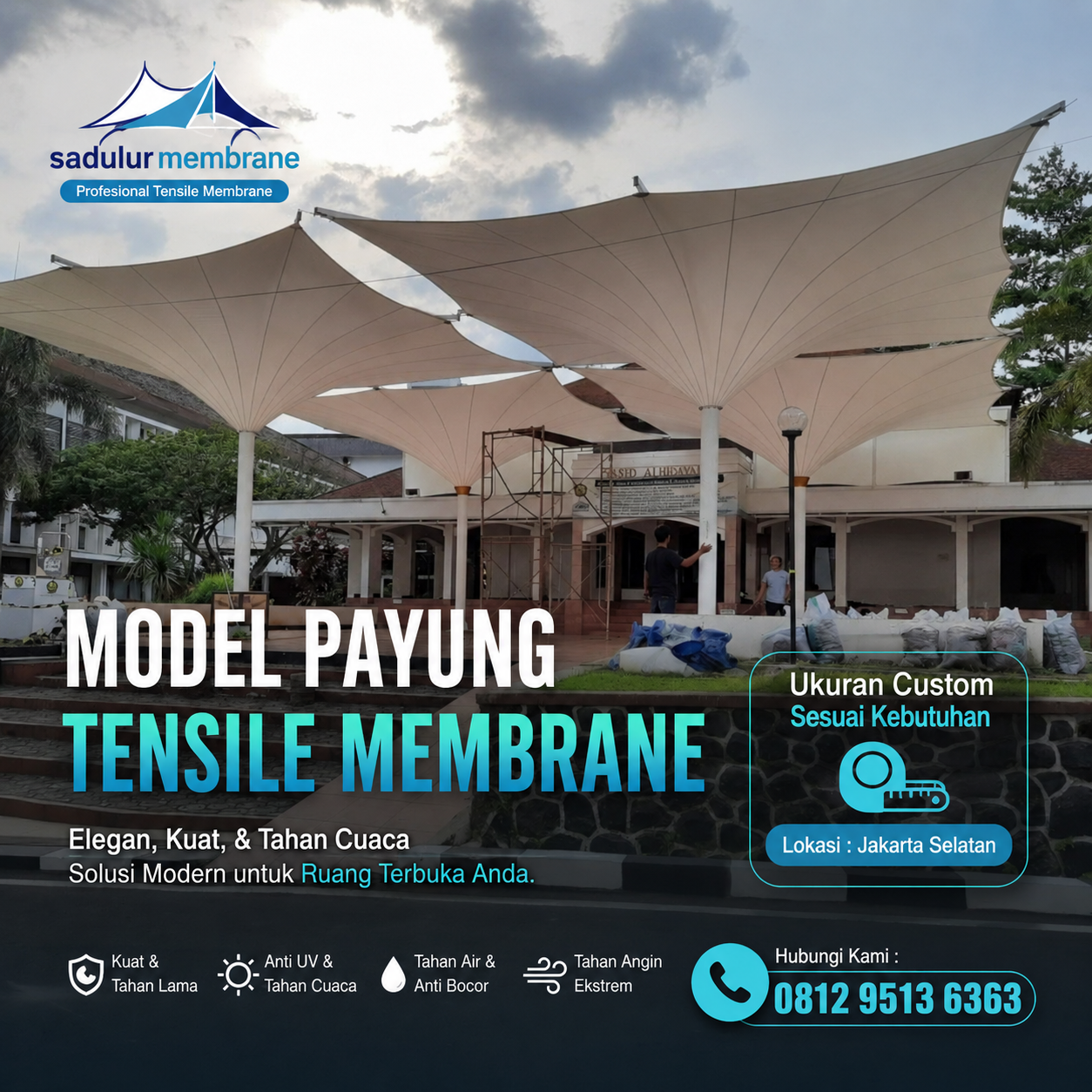 Tenda Membrane Model Payung Mekah Jakarta